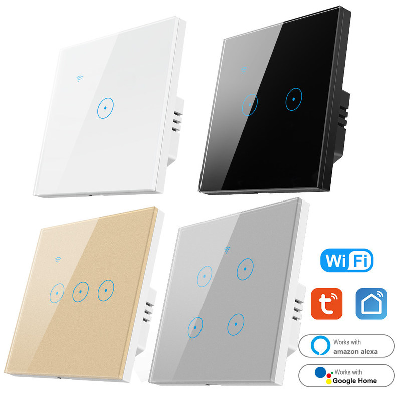 Tuya WiFi RF Smart Switch 0.5W Smart Light Switch No Neutral Durable